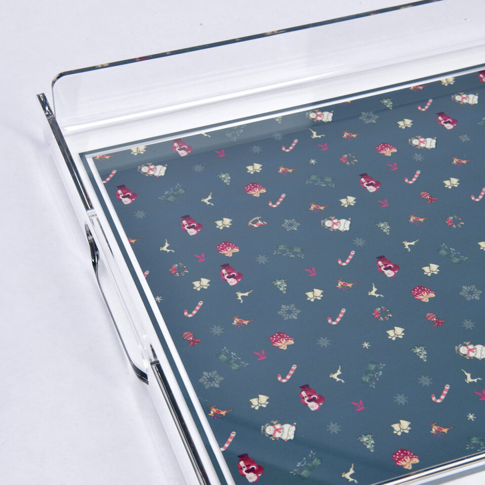 Merrie Yılbaşı Tepsi 36x26 Cm - 2