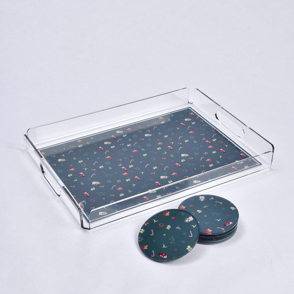 Merrie Yılbaşı Tepsi 36x26 Cm - 3