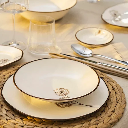 Nash Desenli 6'lı Çukur Tabak 21 Cm - 3
