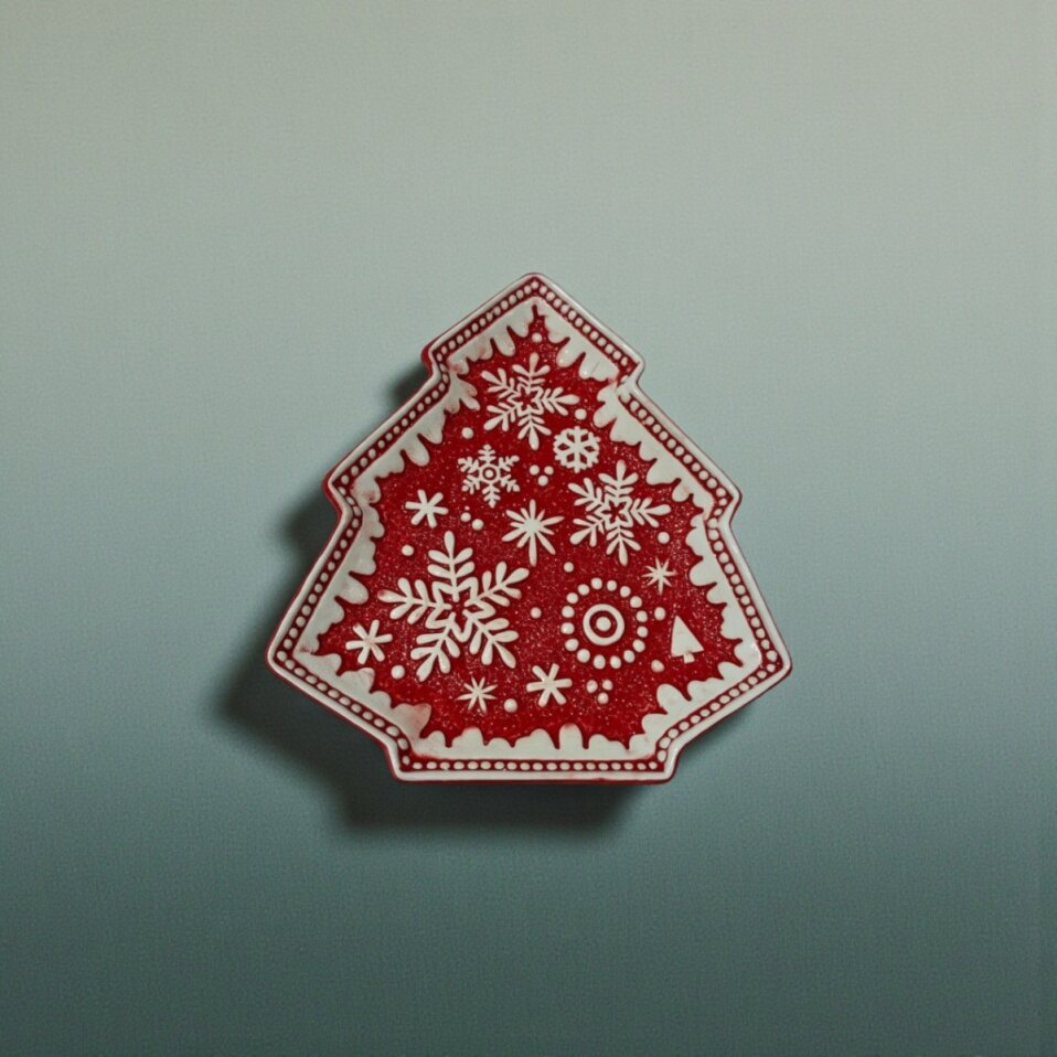 Neo Seramik Çam Ağacı Tabak 23x21 Cm - 1