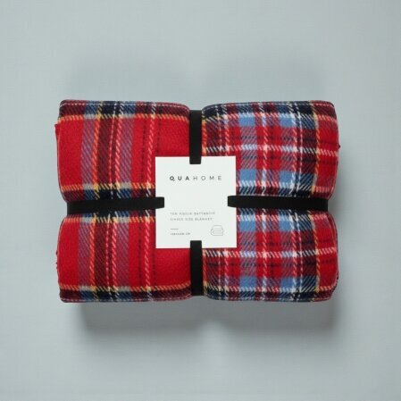 Rio Tek Kişilik Battaniye Kırmızı 150x200 Cm - Qua Home