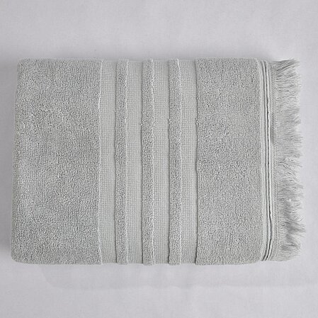 Senza Saçaklı %100 Pamuk 2'li Yüz Havlusu Antrasit Gri Kutu 50x80 Cm - 4
