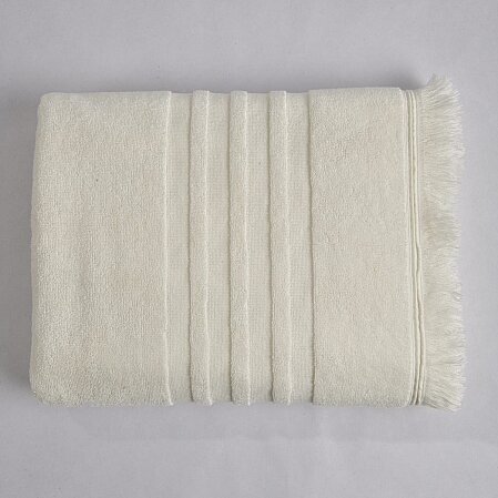 Senza Saçaklı %100 Pamuk 2'li Yüz Havlusu Kahve Ekru Kutu 50x80 Cm - 5