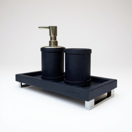 Slvie Deri Sabunluk Seti Lacivert - Qua Home