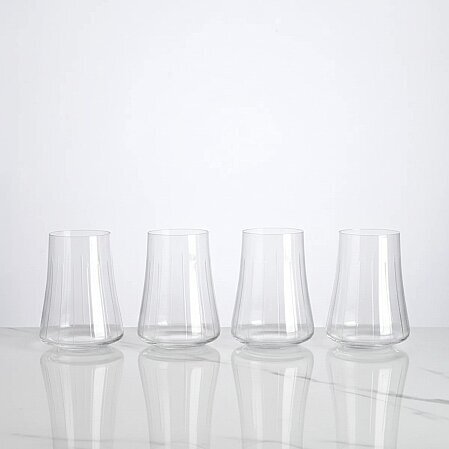 Moena 4'lü Kristal Meşrubat Bardağı 400 cc - 1