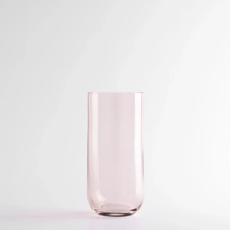 Sunset Kristal Meşrubat Bardağı Pudra 440 cc - 1