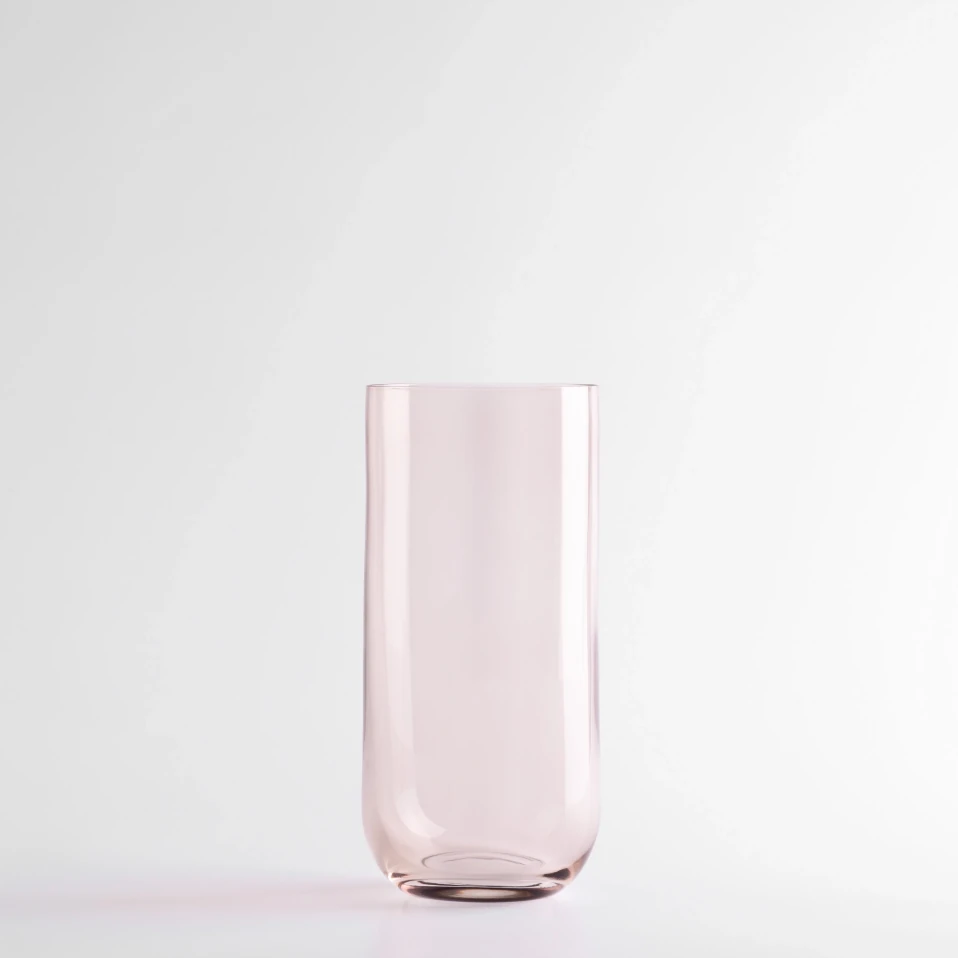 Sunset Kristal Meşrubat Bardağı Pudra 440 cc - Qua Home