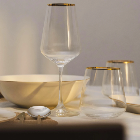 Meringue 4'lü Kristal Su Bardağı 380 cc - 4