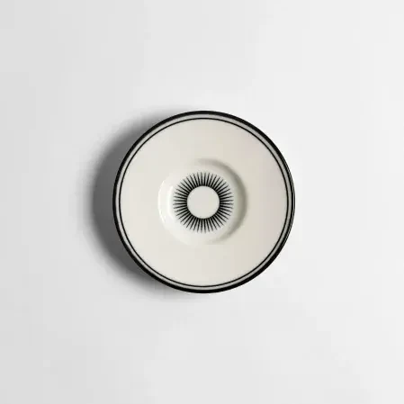 Aspen Siyah Çizgili Çay Tabağı - 1