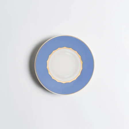 Giselle Mavi Gold Çay Tabağı - 1