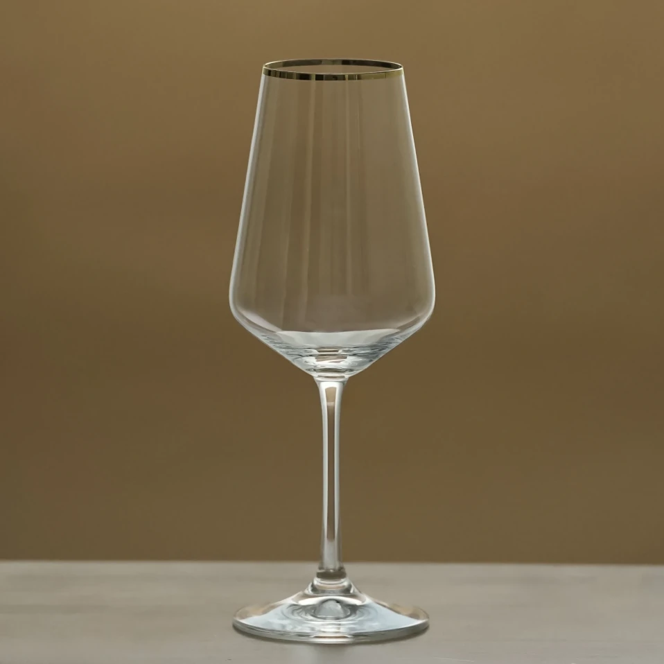 Meringue Kristal Beyaz Şarap Kadehi 350 cc - 1