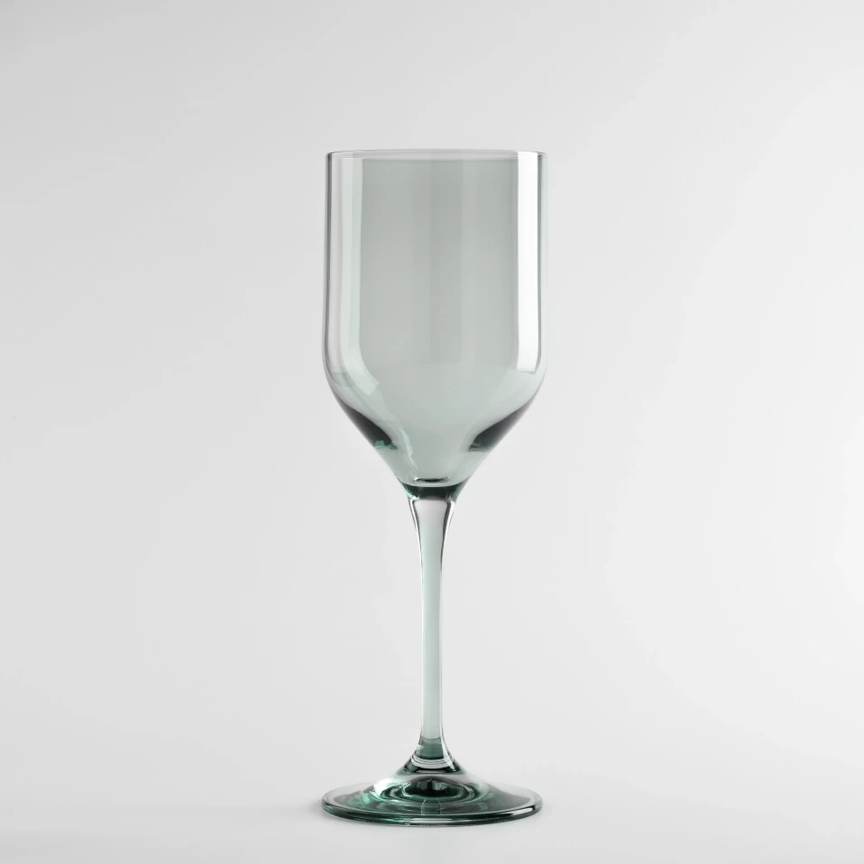 Sunset Kristal Beyaz Şarap Kadehi Koyu Yeşil 330 cc - Qua Home