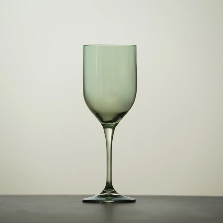 Sunset Kristal Beyaz Şarap Kadehi Yeşil 330 cc - 2