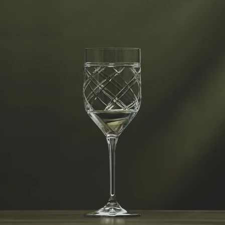 Yvette Kristal Beyaz Şarap Kadehi 330 cc - 1