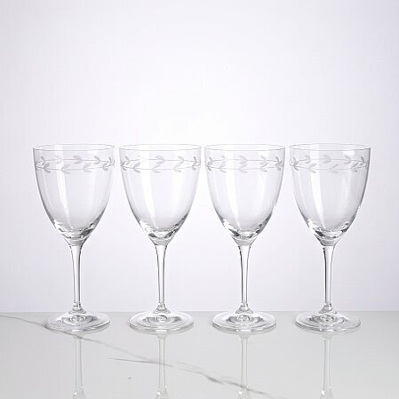 Rythym 4'lü Kristal Kırmızı Şarap Kadehi 400 cc - 1