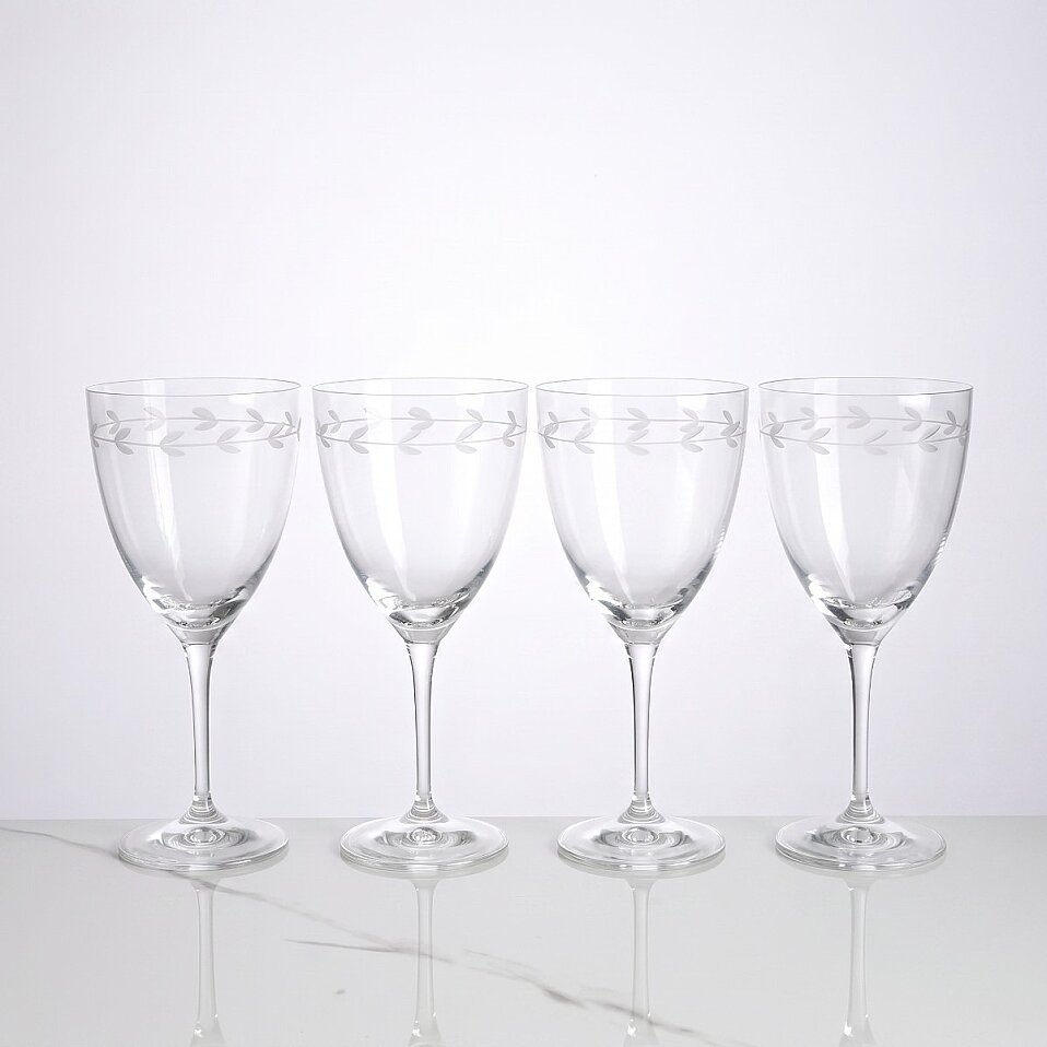 Rythym 4'lü Kristal Kırmızı Şarap Kadehi 400 cc