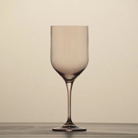 Sunset Kristal Kırmızı Şarap Kadehi Pudra 400 cc - 2