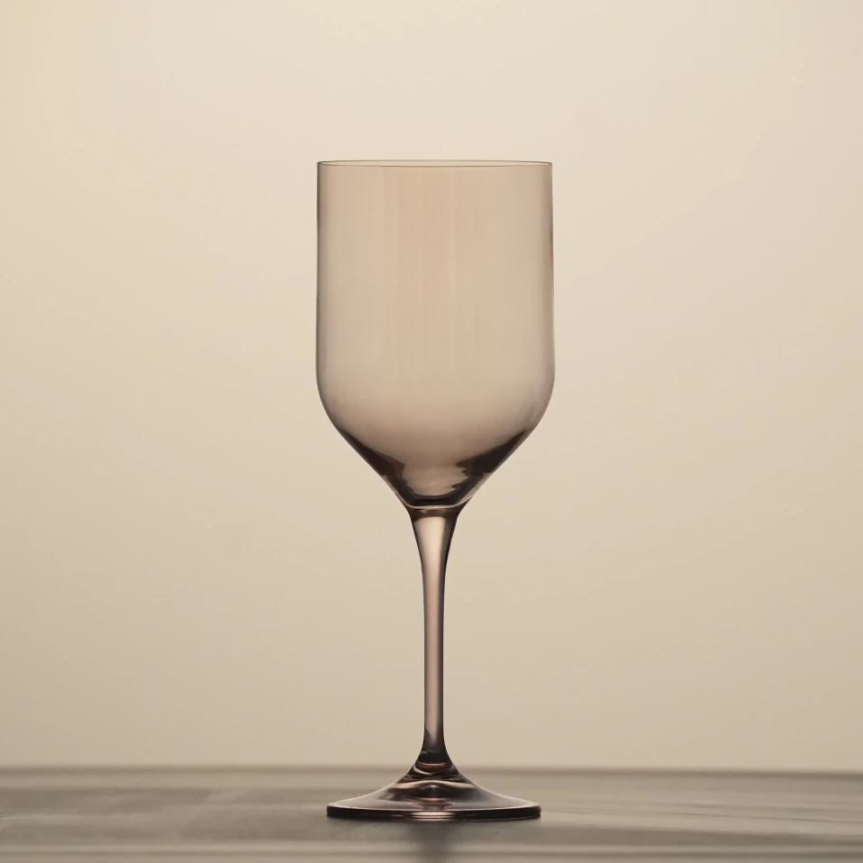 Sunset Kristal Kırmızı Şarap Kadehi Pudra 400 cc - 2