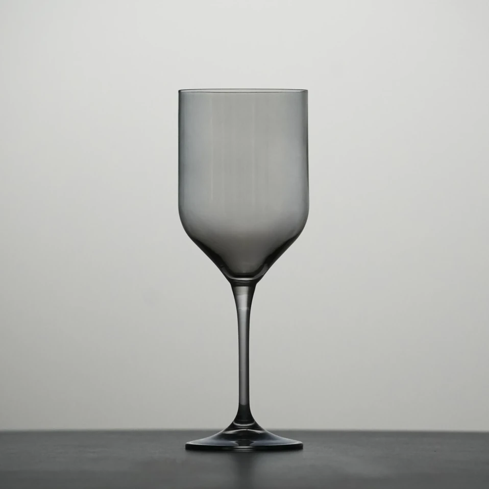 Sunset Kristal Kırmızı Şarap Kadehi Antrasit 400 cc - 2