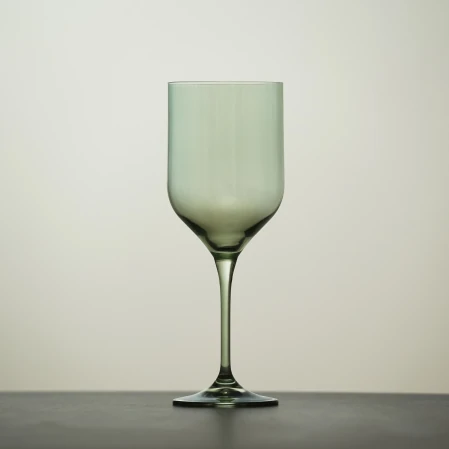 Sunset Kristal Kırmızı Şarap Kadehi Yeşil 400 cc - 2