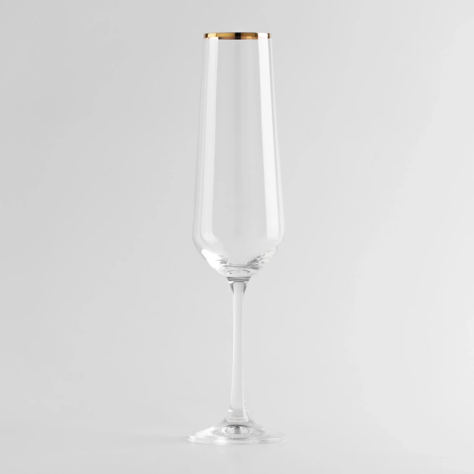 Meringue Kristal Şampanya Kadehi 200 cc - 3