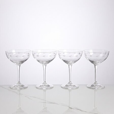 Rythym 4'lü Kristal Şampanya Kadehi 220 cc - 1