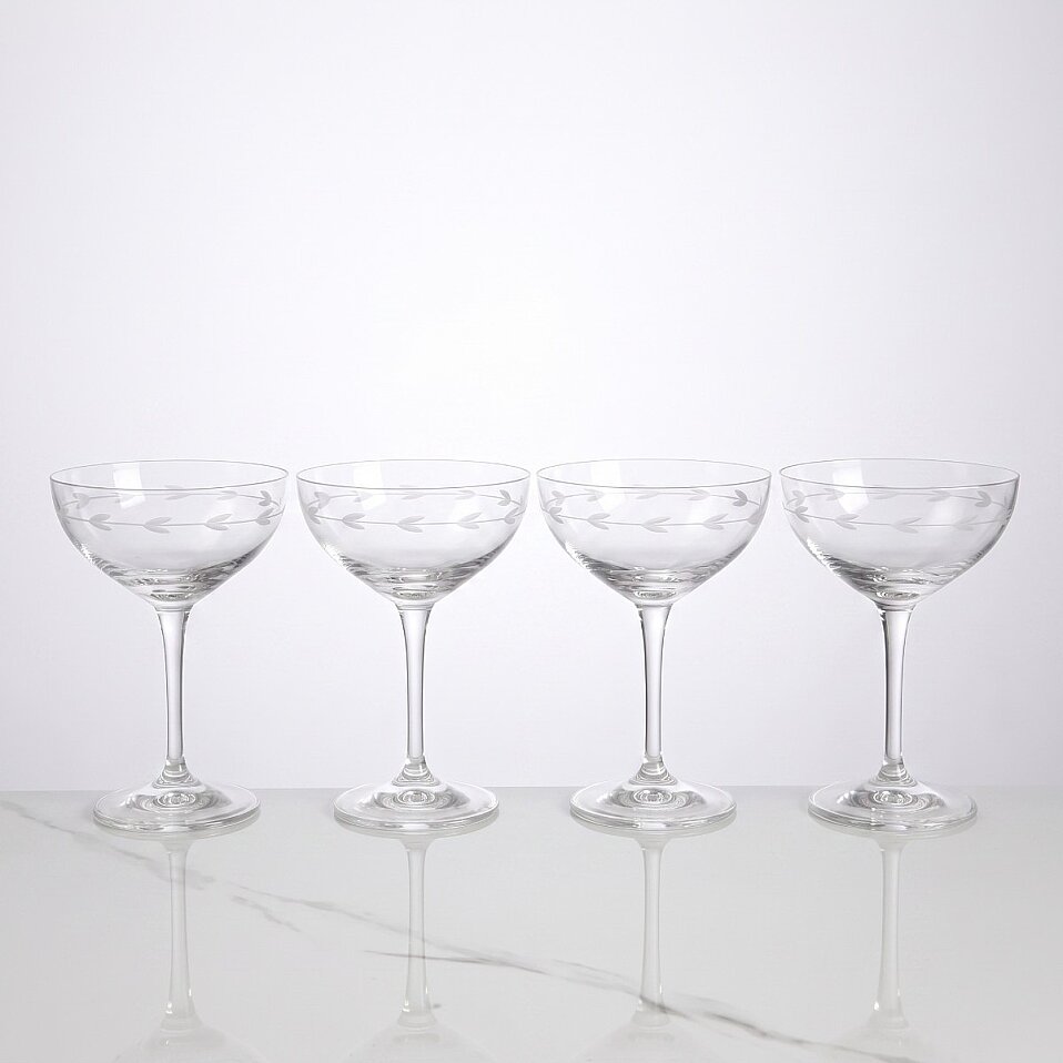 Rythym 4'lü Kristal Şampanya Kadehi 220 cc