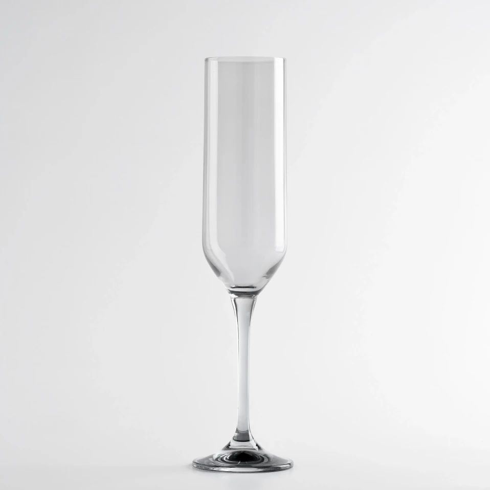 Sunset Kristal Şampanya Kadehi Antrasit 200 cc - Qua Home