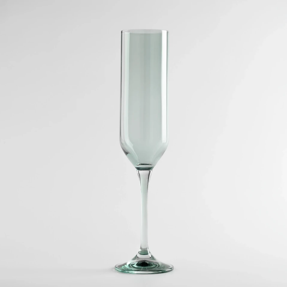 Sunset Kristal Şampanya Kadehi Koyu Yeşil 200 cc - Qua Home