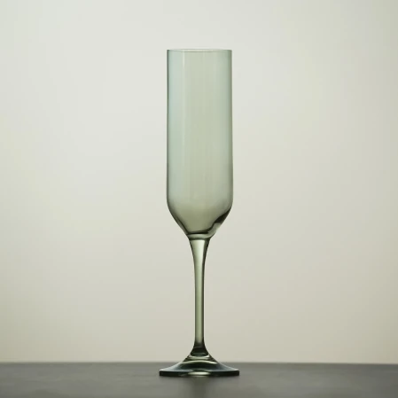 Sunset Kristal Şampanya Kadehi Yeşil 200 cc - 2