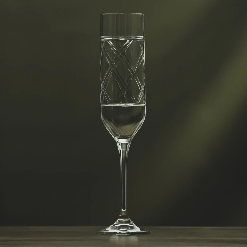 Yvette Kristal Şampanya Kadehi 200 cc - Qua Home