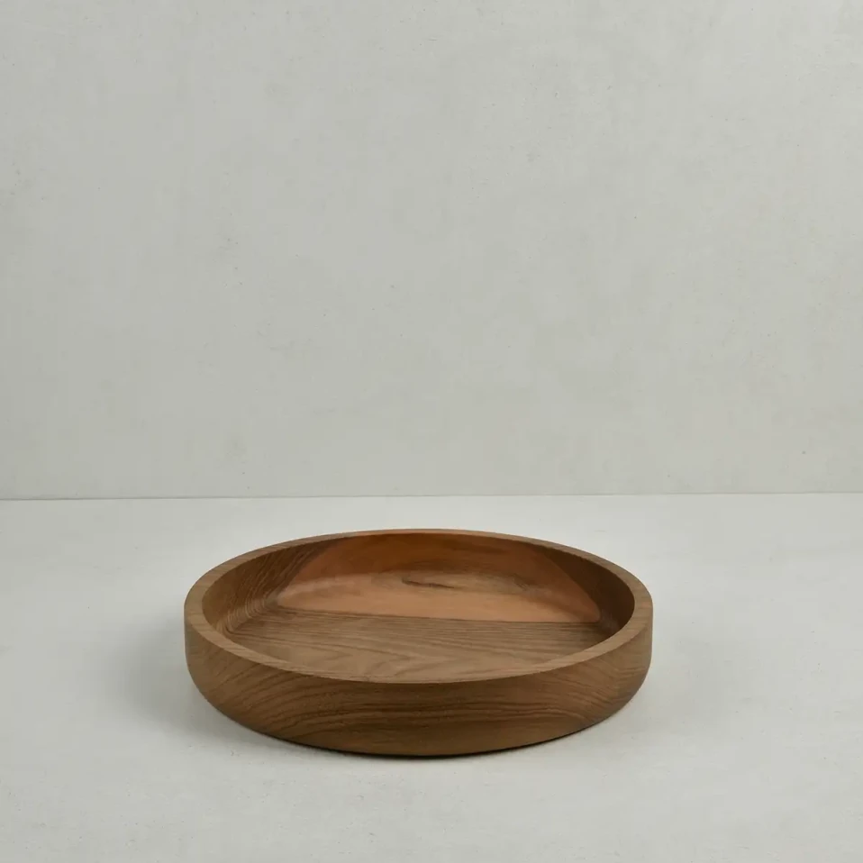 Jace Ceviz Ahşap Salata Kasesi 30x30x5 cm - Qua Home