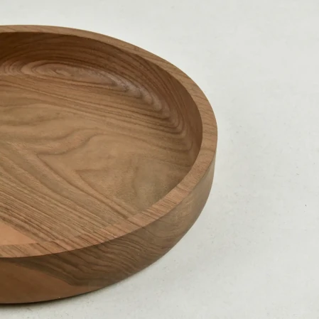 Jace Ceviz Ahşap Salata Kasesi 30x30x5 cm - 2