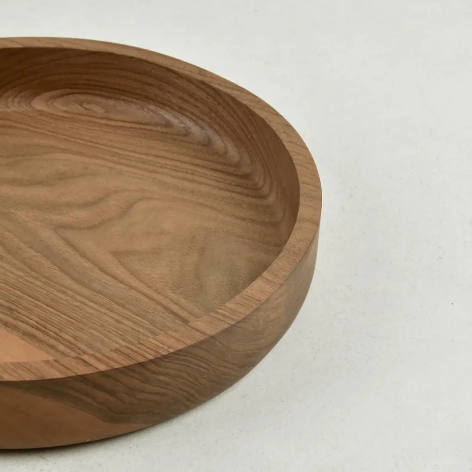 Jace Ceviz Ahşap Salata Kasesi 30x30x5 cm - 2