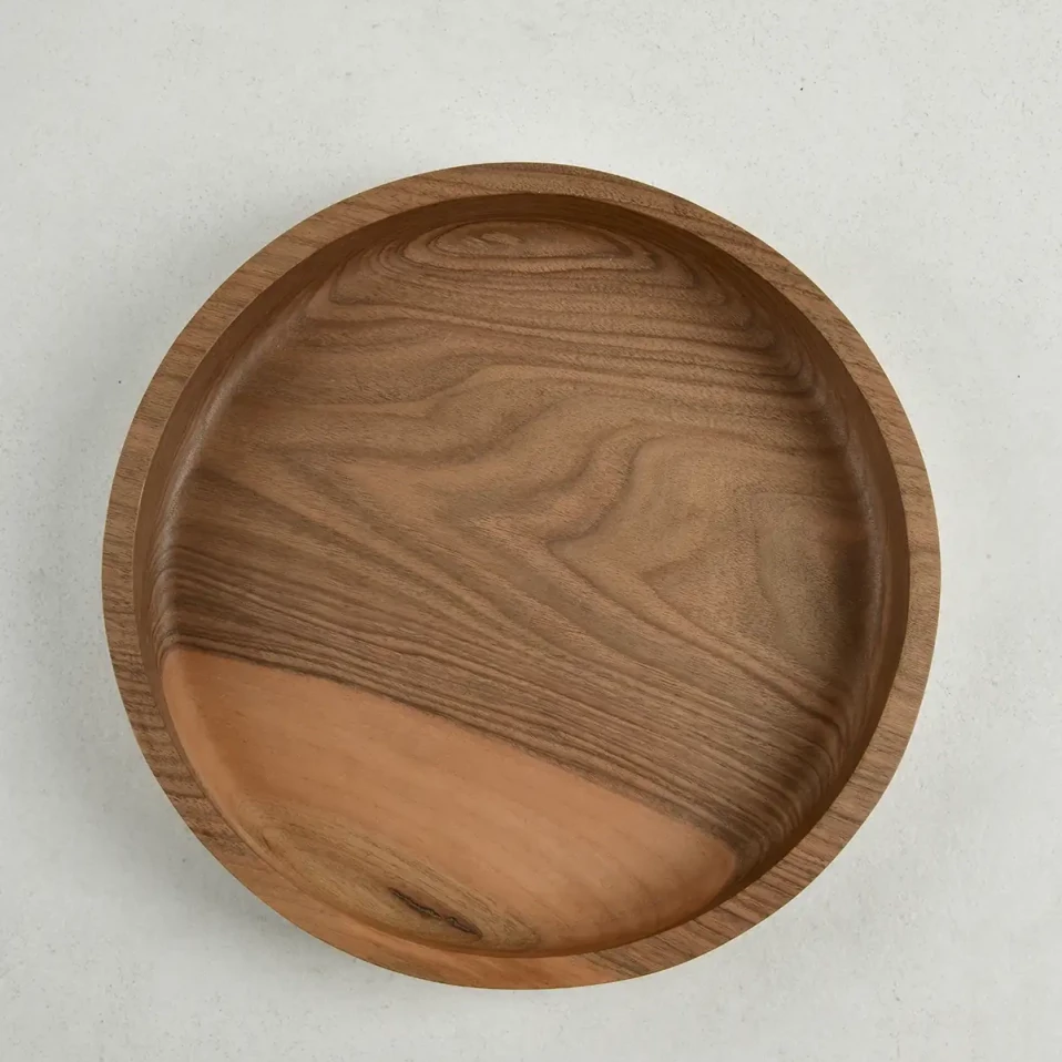 Jace Ceviz Ahşap Salata Kasesi 30x30x5 cm - 4