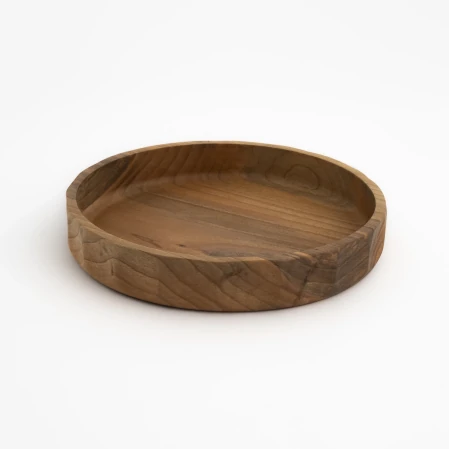 Tino Ceviz Ahşap Kase 30x30x7.5 cm - 3