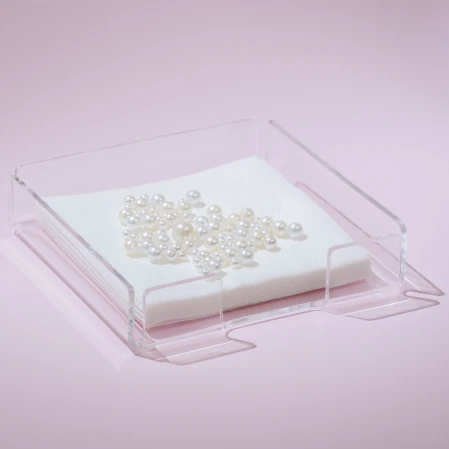 Heily Pleksi Peçetelik Şeffaf 18x18 cm 