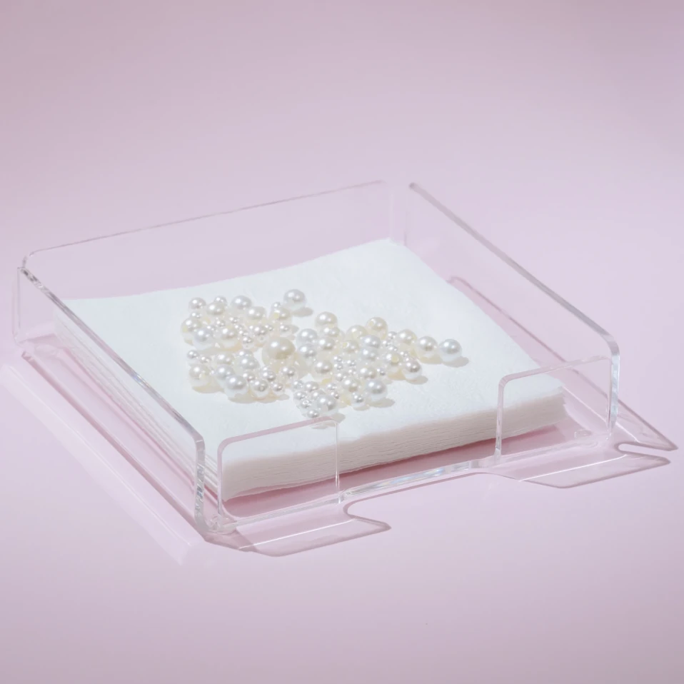 Heily Pleksi Peçetelik Şeffaf 18x18 cm - 1