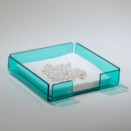 Heily Pleksi Peçetelik Yeşil 18x18 cm - 1