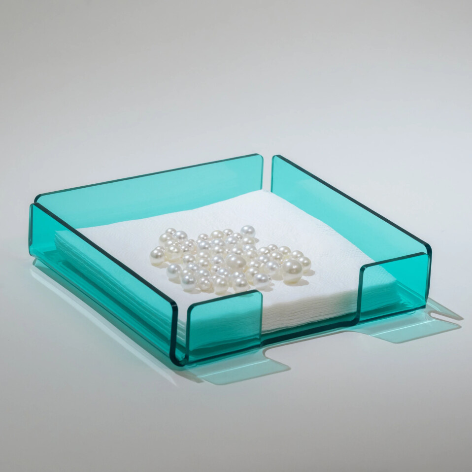 Heily Pleksi Peçetelik Yeşil 18x18 cm - 1