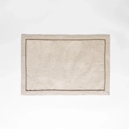 Lucca Pamuk Keten Biyeli Amerikan Servis Ekru 