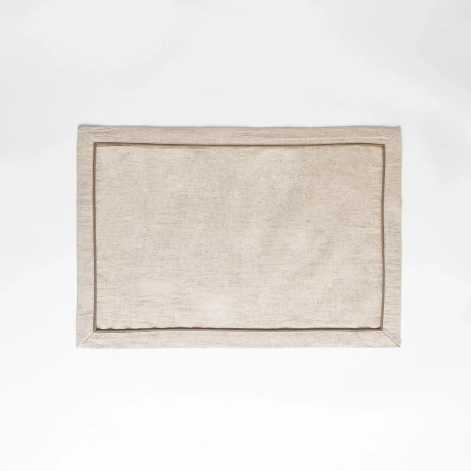 Lucca Pamuk Keten Biyeli Amerikan Servis Ekru - 1