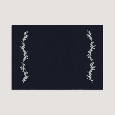 Petite % 100 Keten Lacivert Amerikan Servis 35x50 cm 