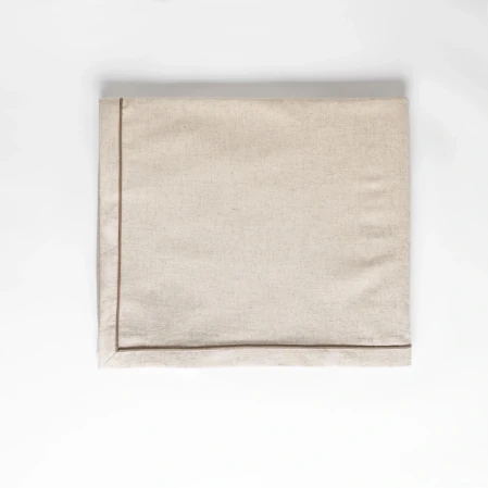 Lucca Pamuk Keten Biyeli Masa Örtüsü Ekru - 2