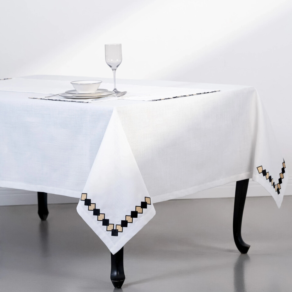 Matilda Masa Örtüsü Beyaz - Qua Home