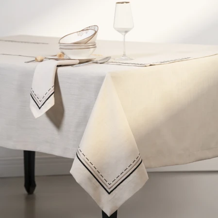 Sahara Masa Örtüsü Bej Mavi - 2