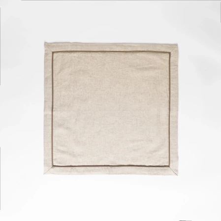 Lucca 2' li Pamuk Keten Biyeli Peçete Ekru 