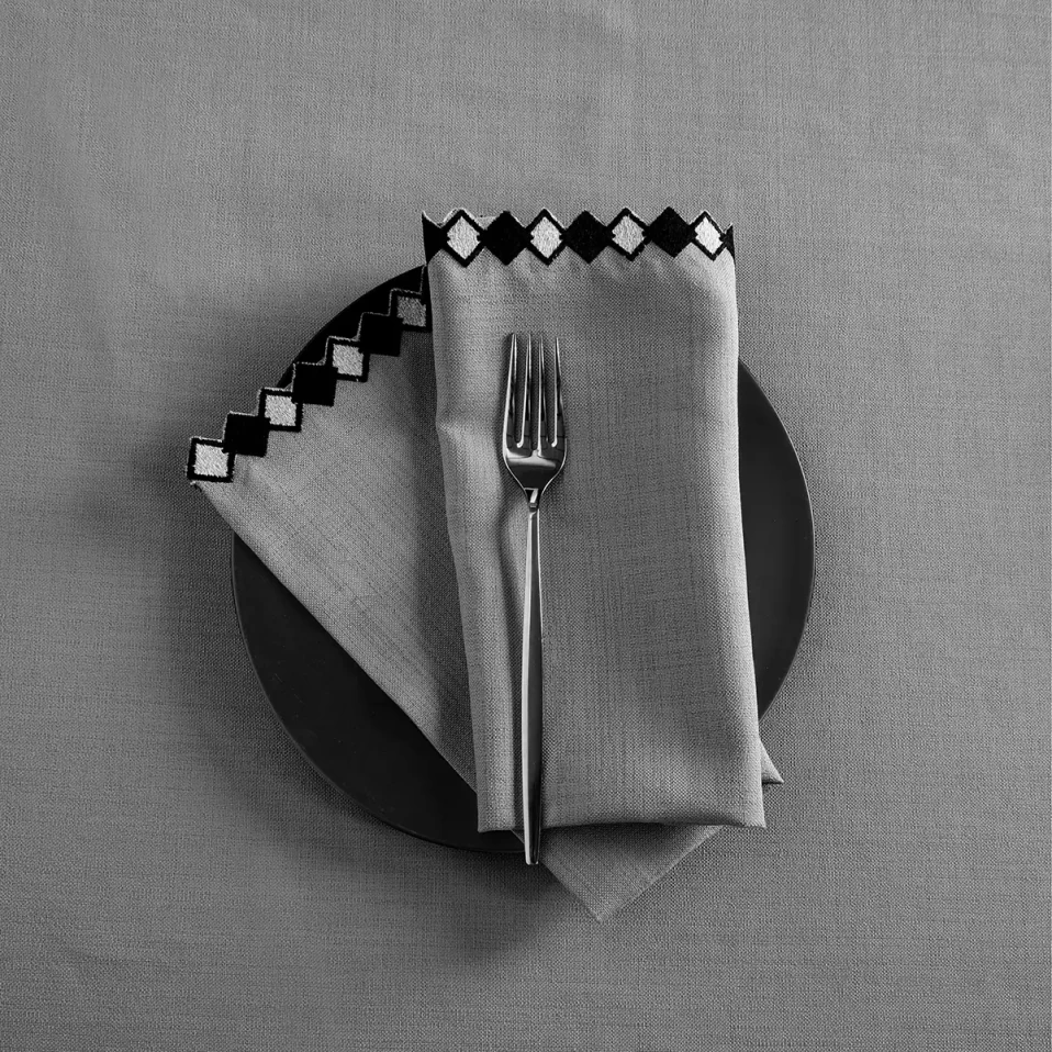 Matilda 2'li Peçete Gri - 1