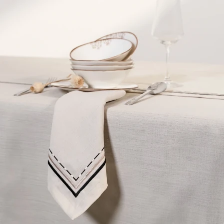 Sahara 2'li Peçete Bej Mavi - 1