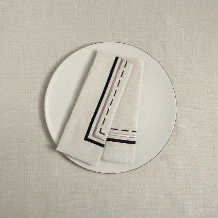 Sahara 2'li Peçete Bej Mavi - 3